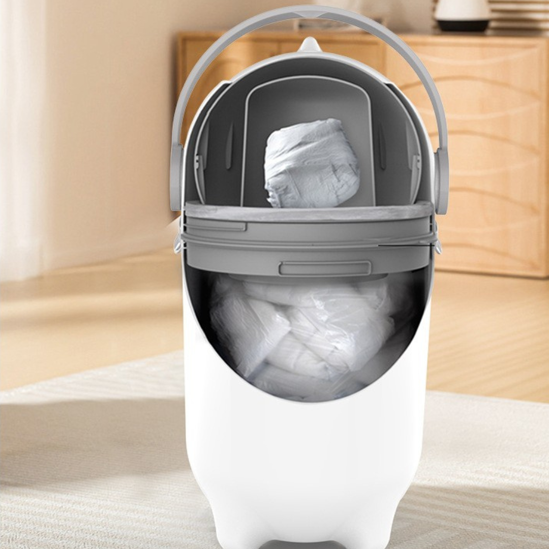 One-Hand Operated Odour-Free Disposal Bin with Seal (15L)