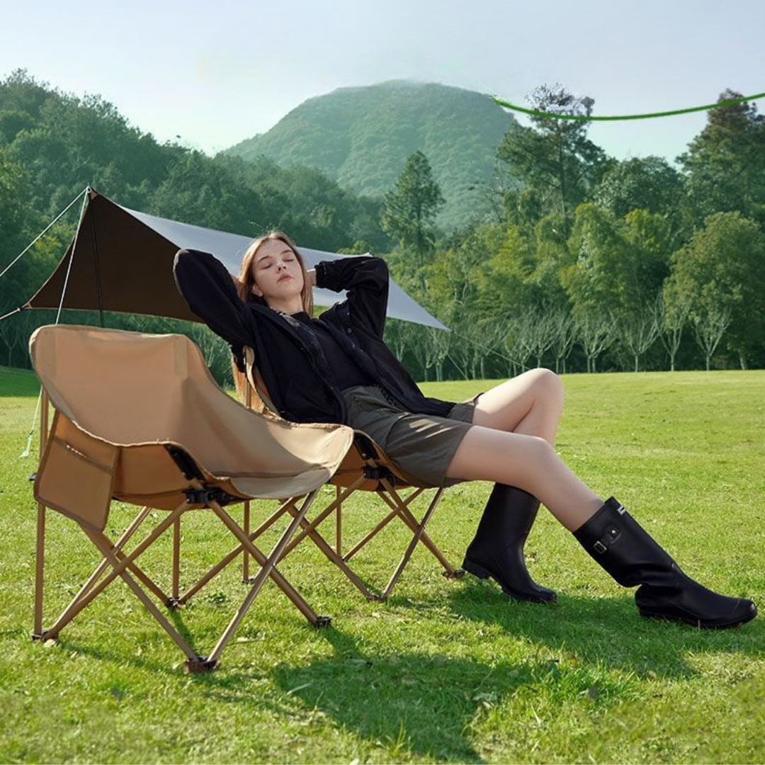 HOMERO Premium Foldable Camping Moon Lightweight Portable Chair