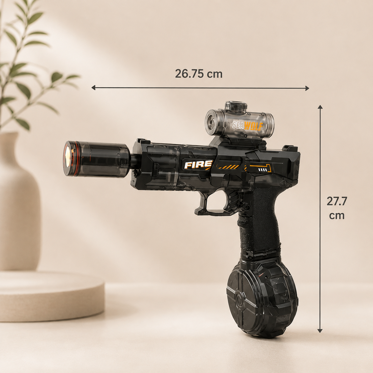 Homero LED Electric Water Gun with Rechargeable Battery Power