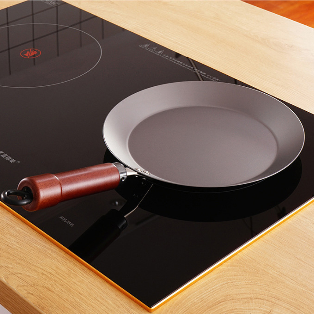 Homero High Purity Iron Multi-Purpose Pan Flat Open Design 26CM Diameter