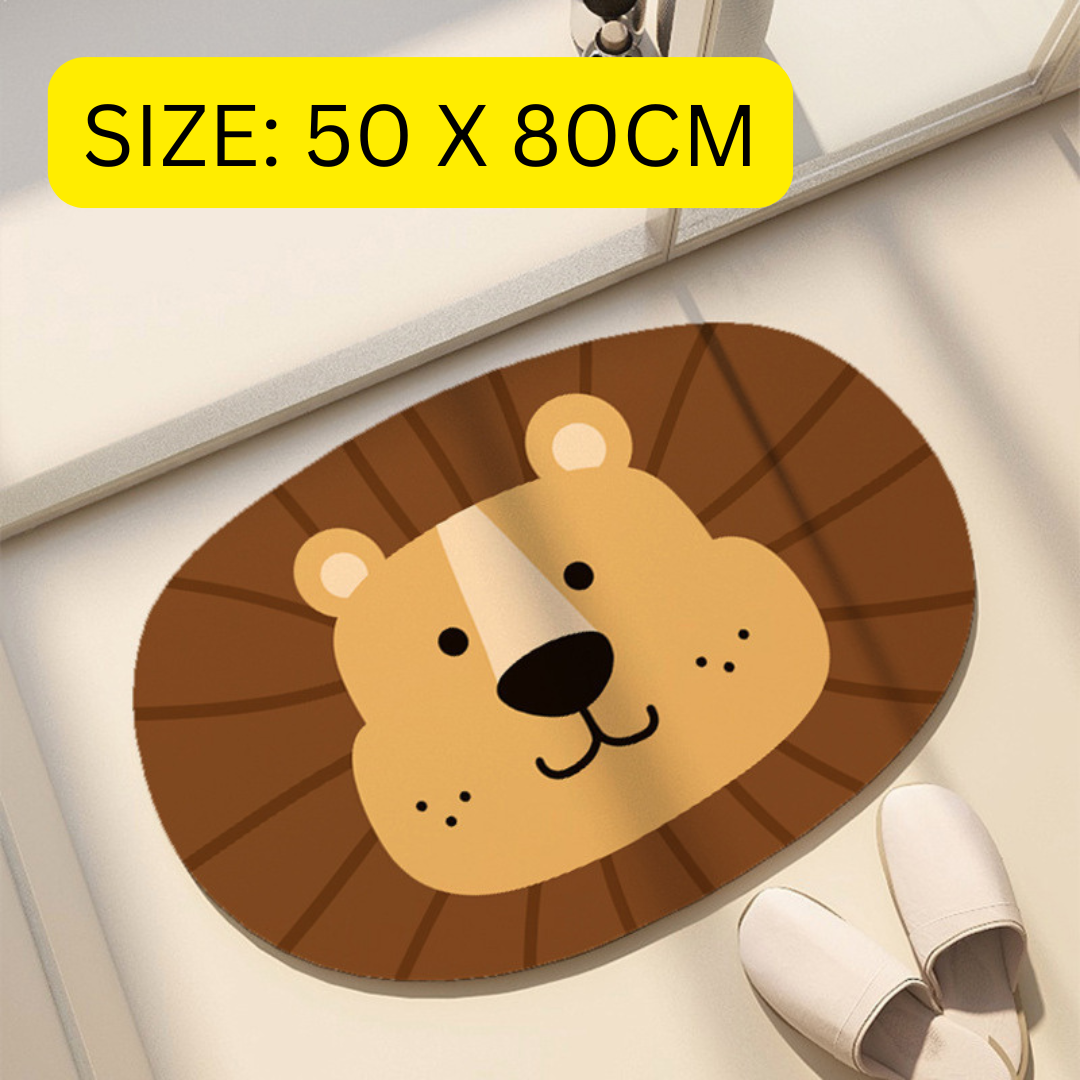 Homero Super Absorbent Non Slip Bathroom Mat Soft Rubber - 50x80CM