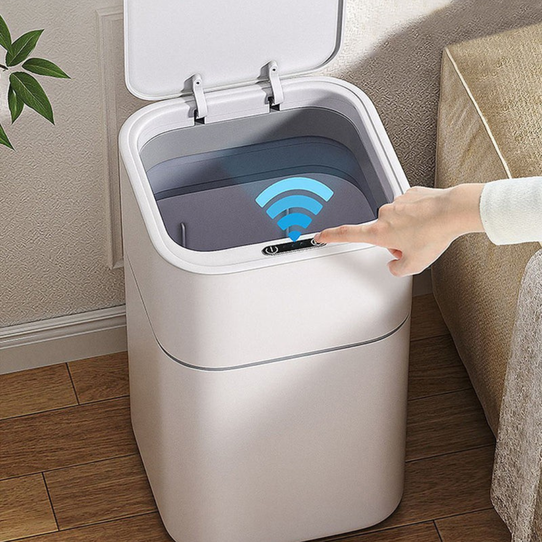 Homero Touchless Sensor Blue Light Sterilization Automatic Smart Trash Can