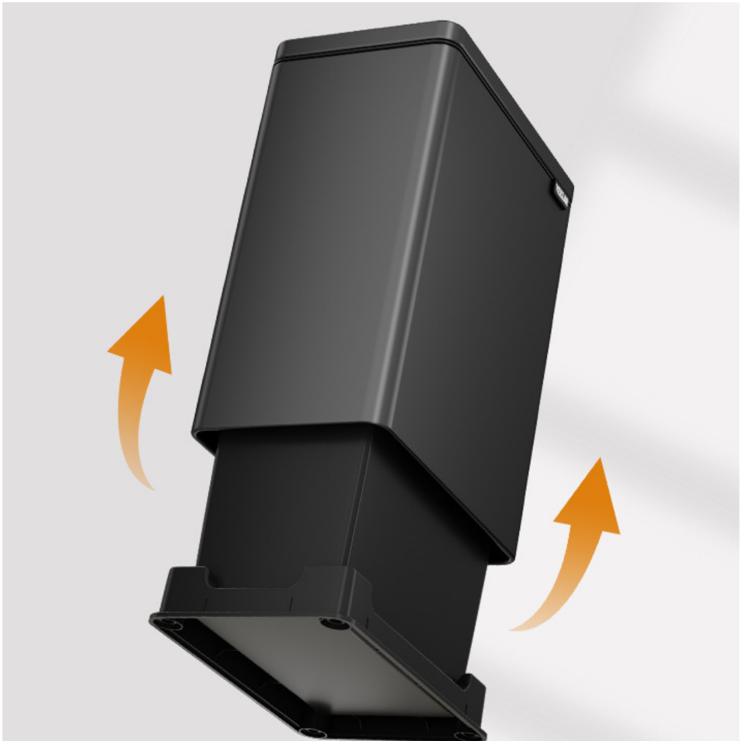 HOMERO Slim One-Press Lid System Dual Bucket Dustbin - 7L Size