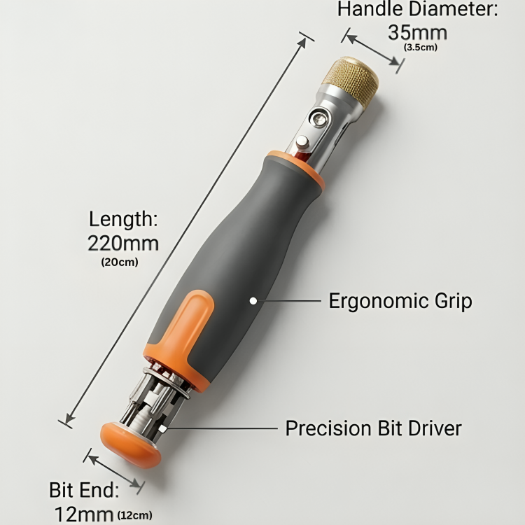80° Multi Angle Ratchet Screwdriver Set with Hidden Bits