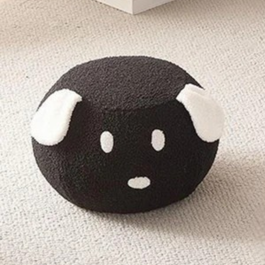 HOMERO Animal Shaped Footstool with Padded Plush Seat