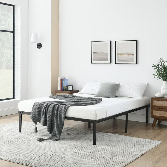 Heavy Duty Metal Bed Frame with Underbed Storage