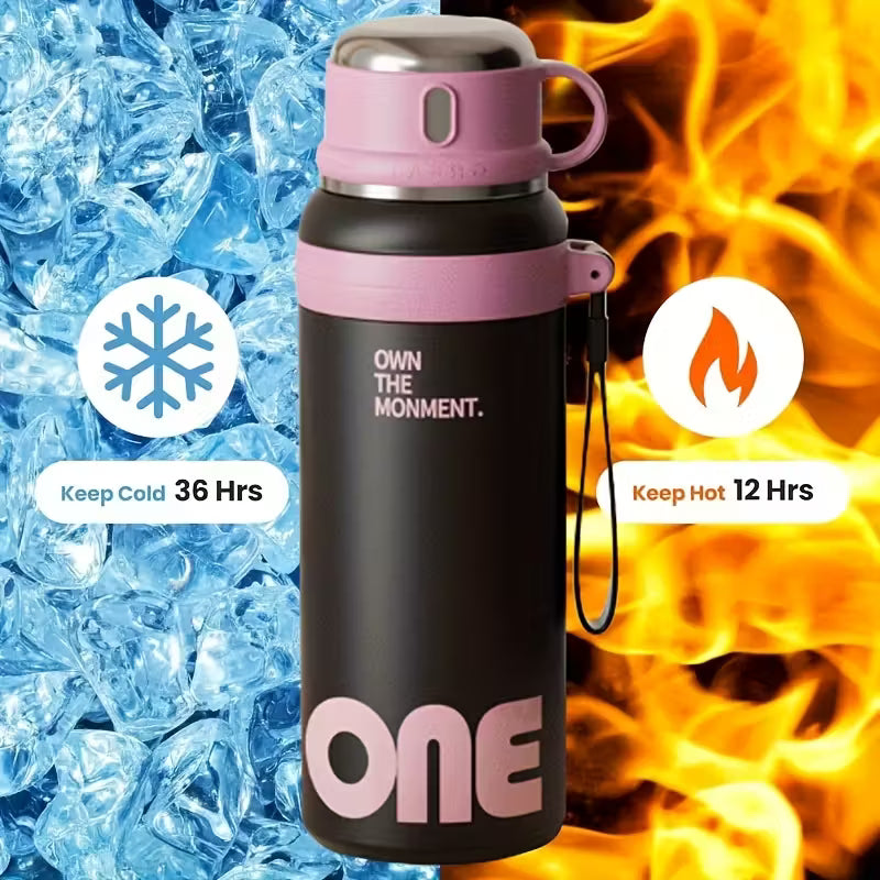 Homero Stylish Stainless Steel Leak Proof Thermal Water Bottle - 1000ml
