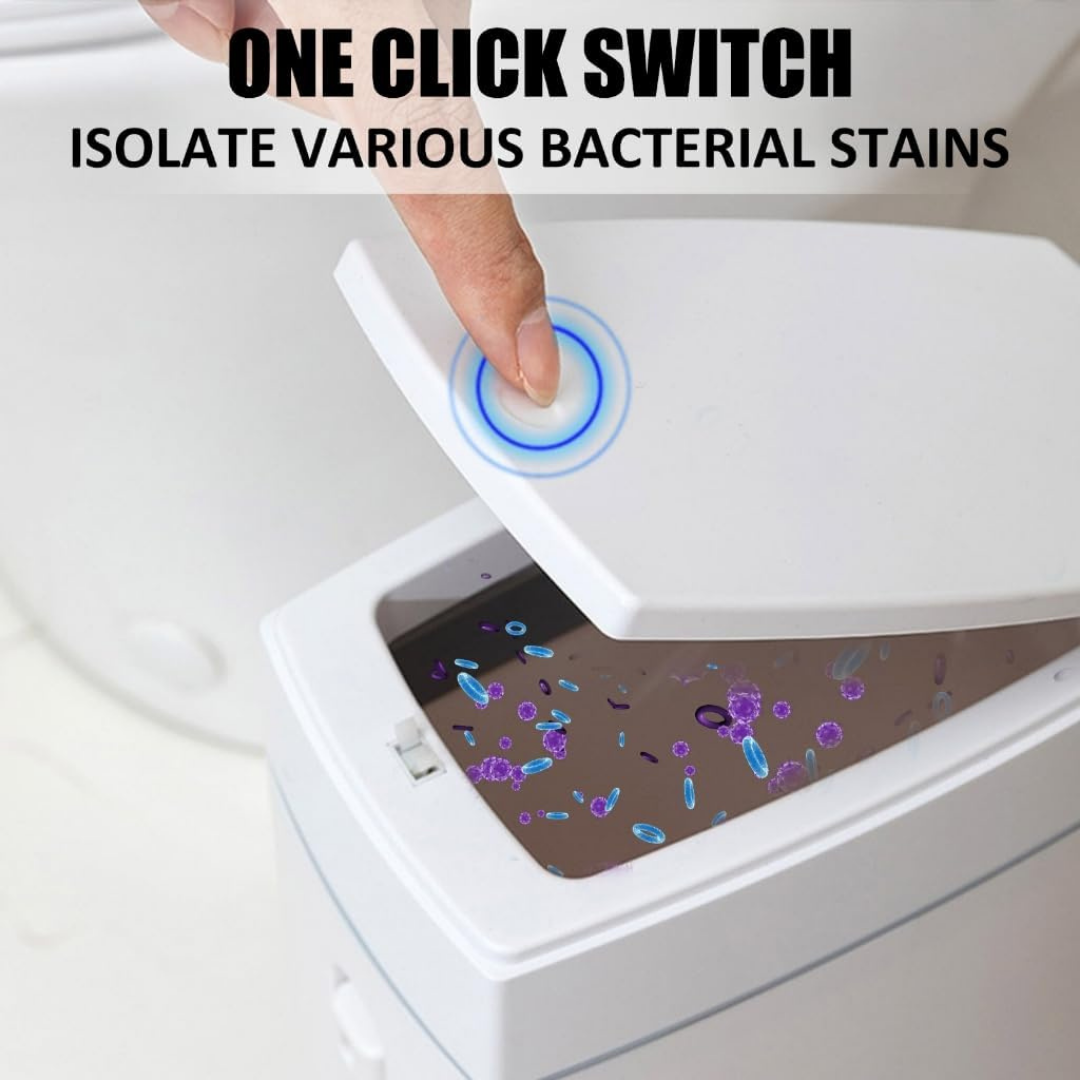 Homero Ultra Slim Bathroom Trash Can with Toilet Brush - 4L