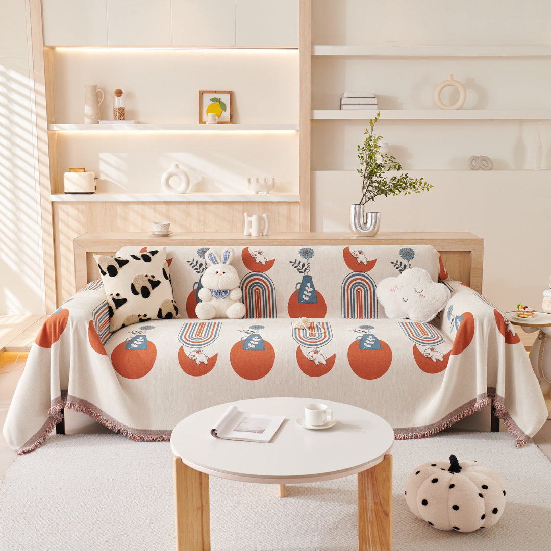 Premium Decorative Living Room Throw Blanket Chenille Sofa Cover