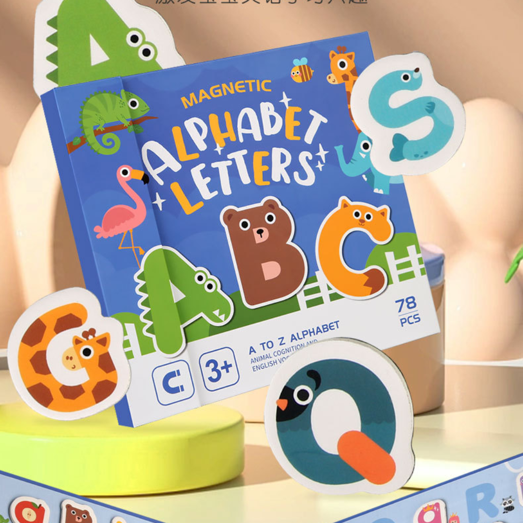 Homero Magnetic Alphabet Learning Game with 360° Flip Cards