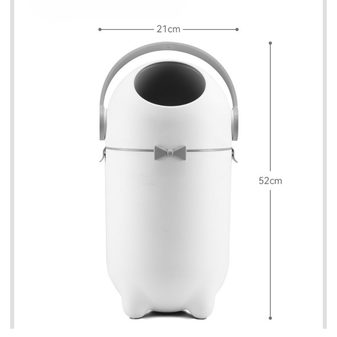 One-Hand Operated Odour-Free Disposal Bin with Seal (15L)