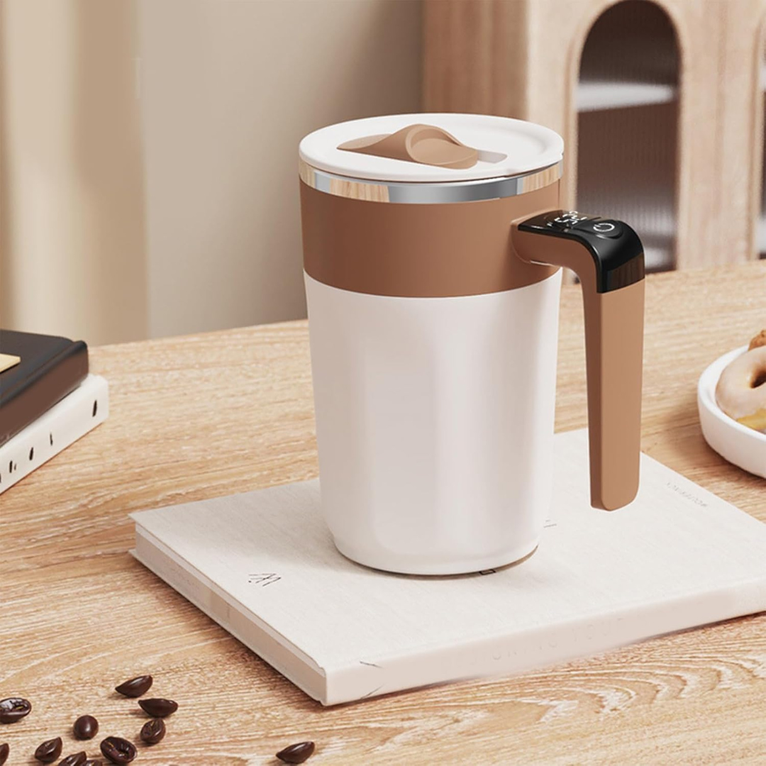 HOMERO Automatic Stirring Coffee Rechargeable Mug with Digital Display - 400ml
