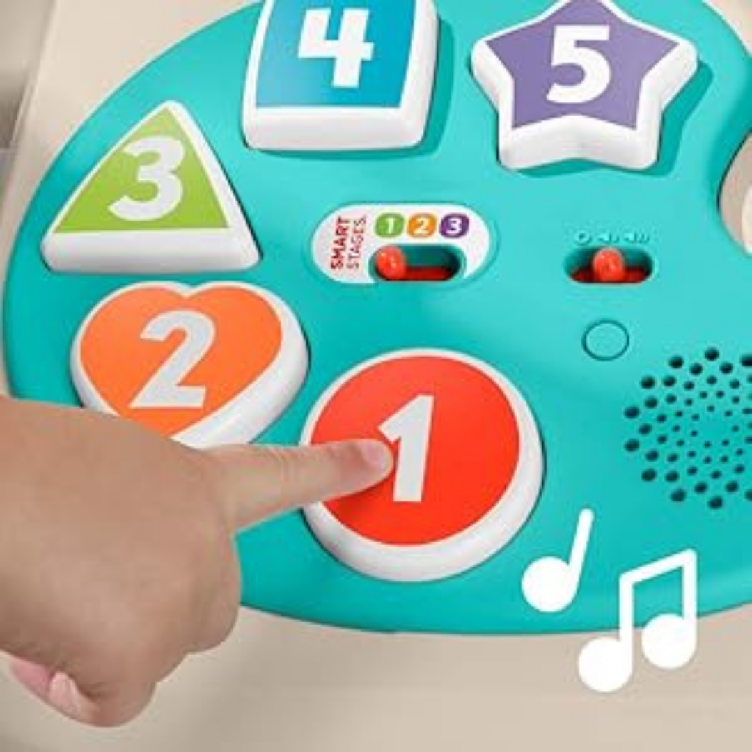 HOMERO 4-in-1 Laugh Learn Educational Activity Table with Musical Easel Toy