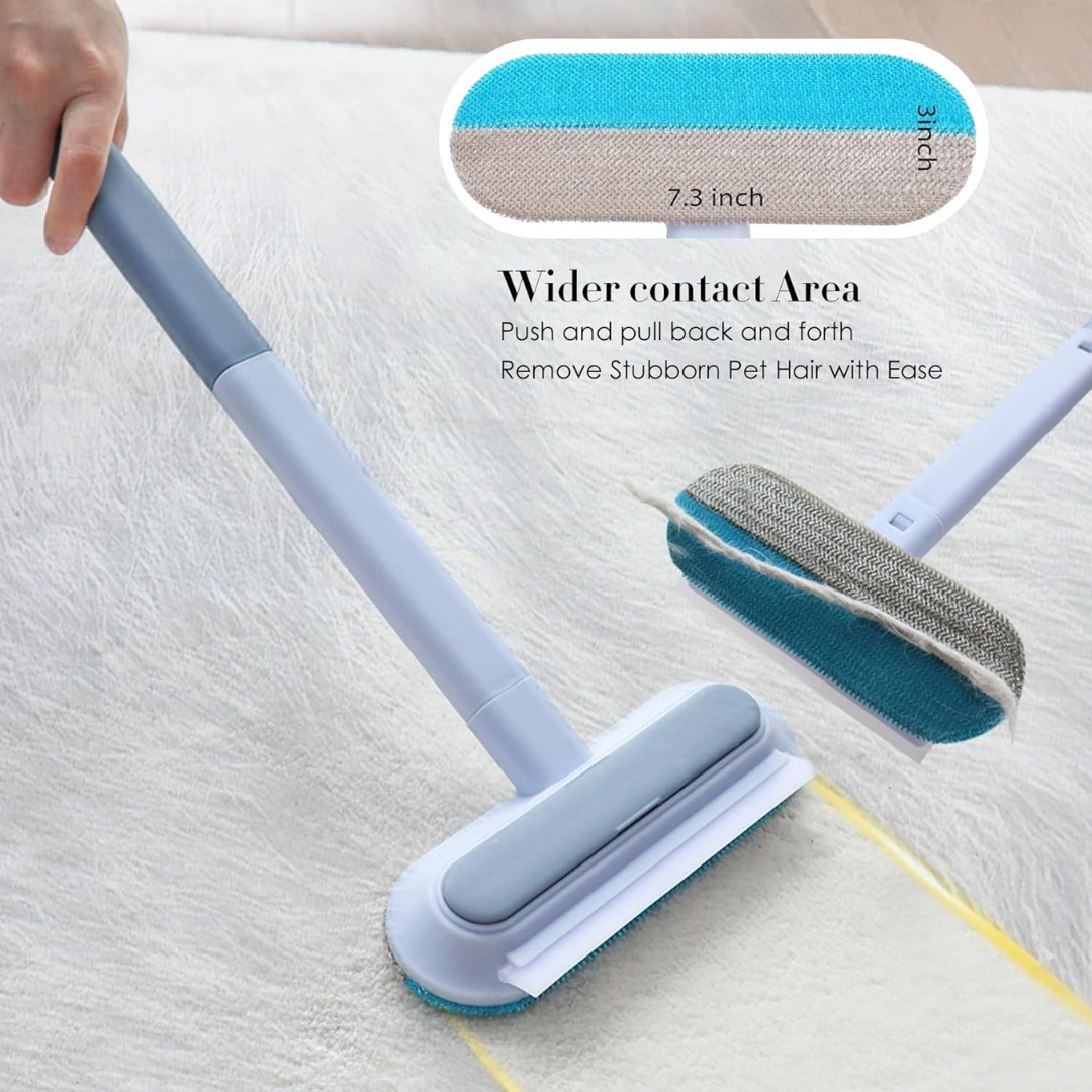 Long Handle Multi Surface Cleaning Tool & Pet Hair Removal Brush