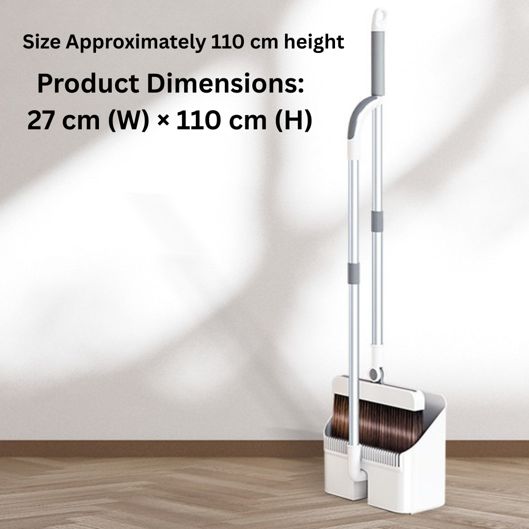 3 in 1 Magnetic 180 Degree Rotating Broom Head Dustpan with Spill Control