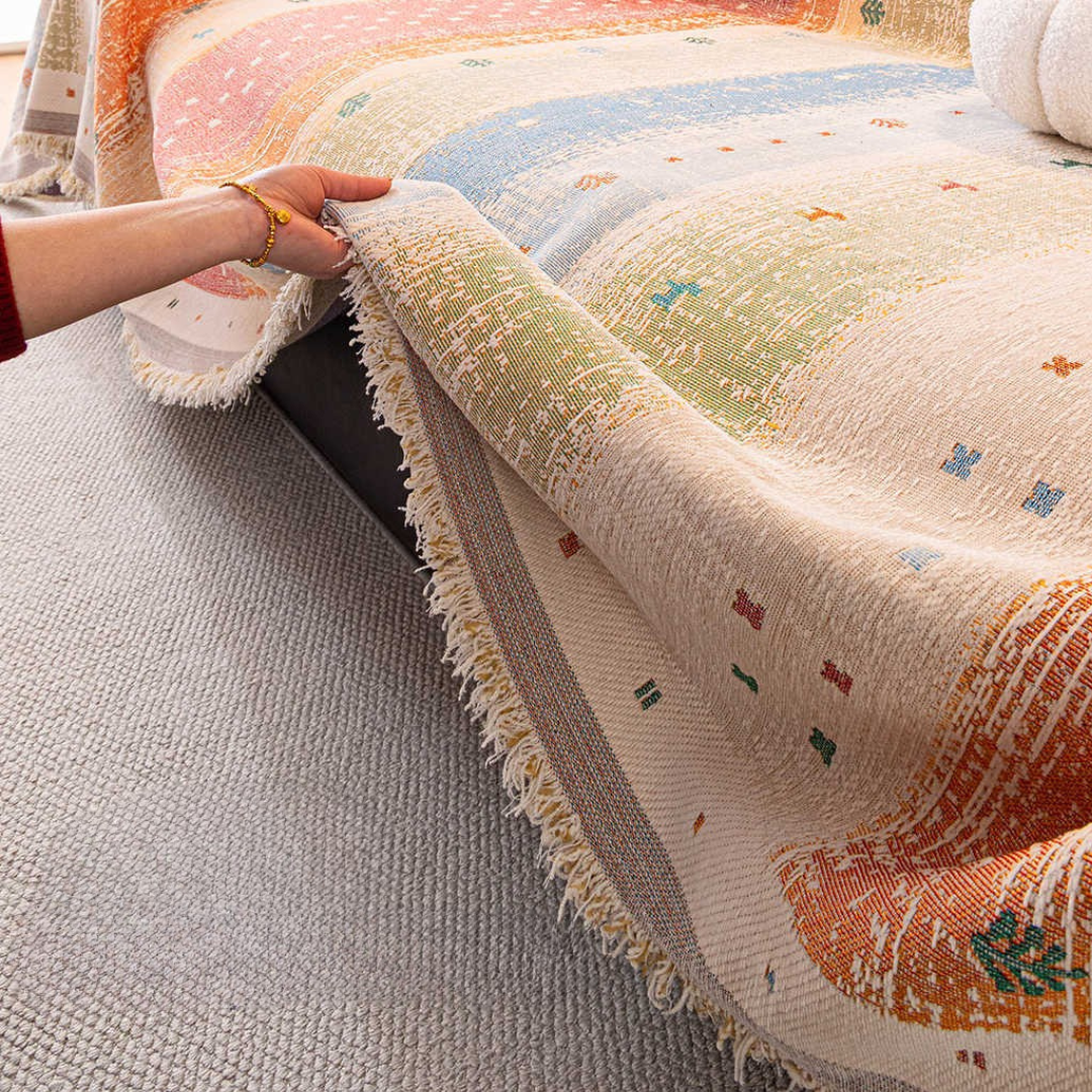 Premium Chenille Fabric Soft Breathable Throw Sofa Cover