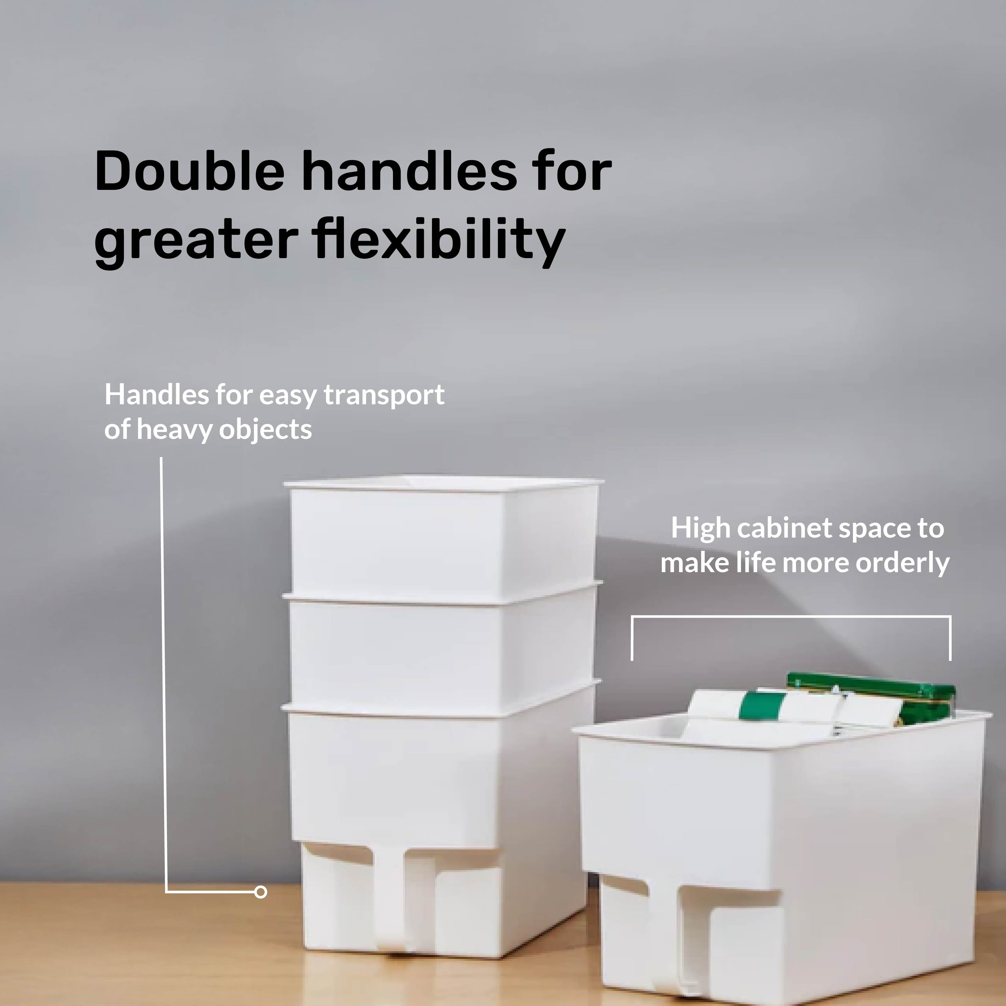 Homero Multi-Purpose Stackable Storage Box with Handle