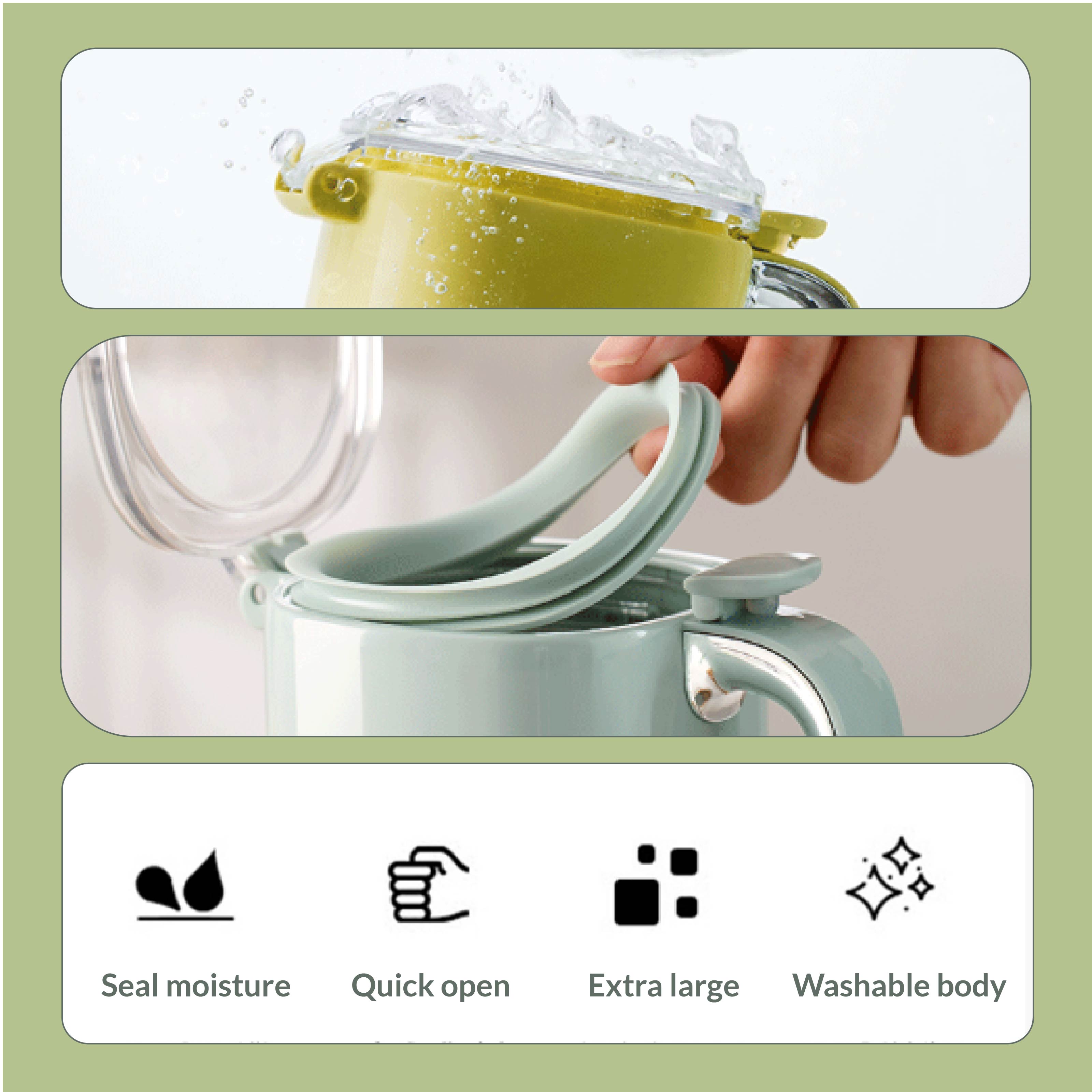 Homero Multi-Purpose One-Hand Operated Spice Jar with Flip Cap