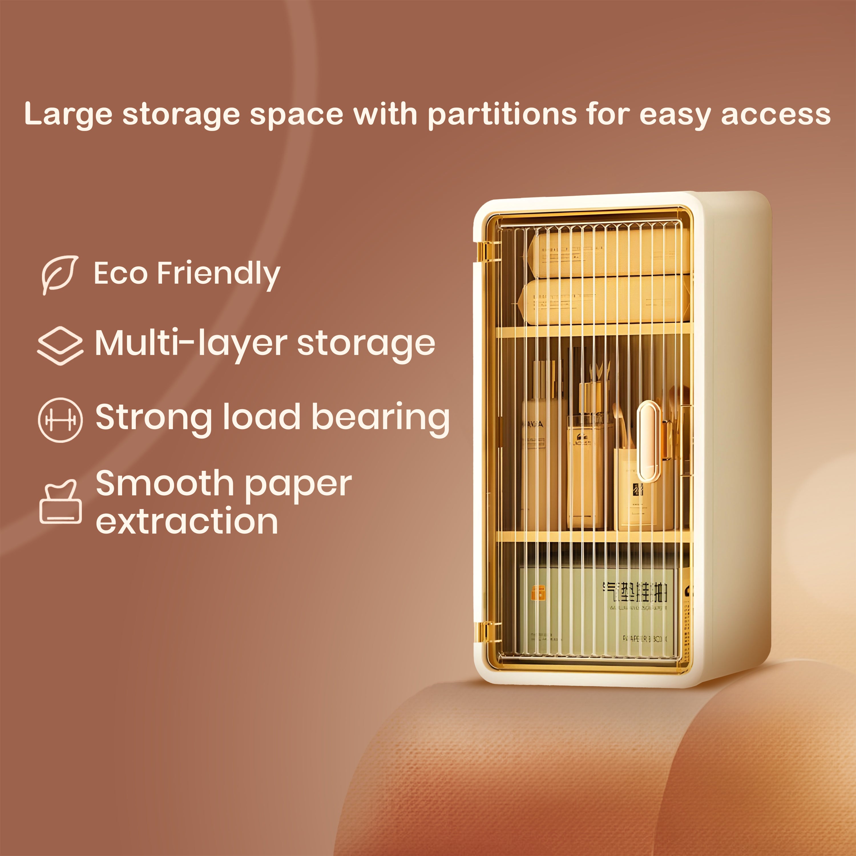Homero Wall-Mounted Transparent Storage Organizer