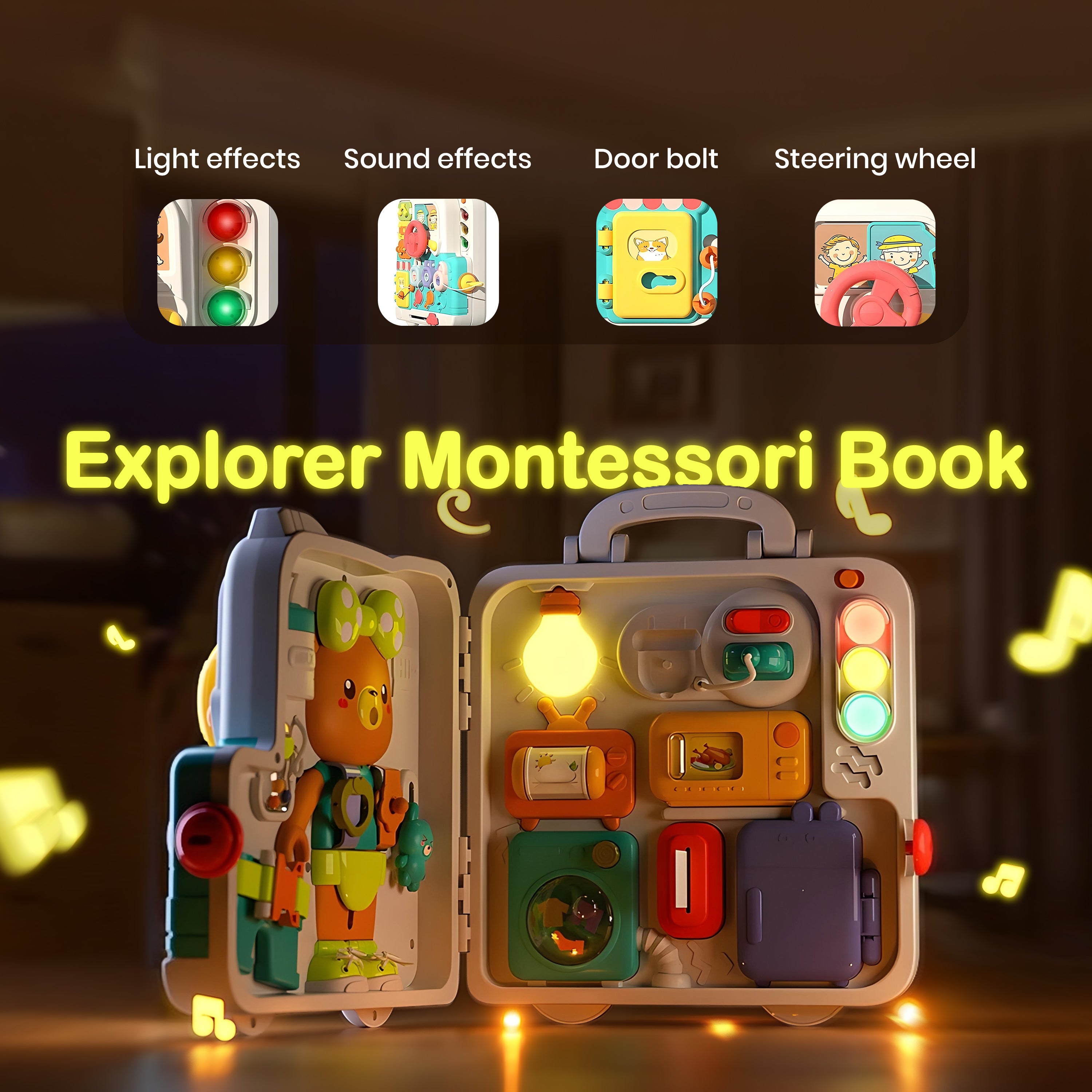 Homero Interactive Learning Little Explorer Montessori Busy Book