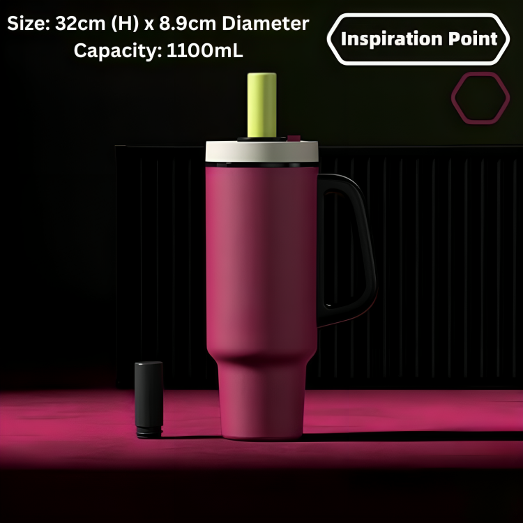 Homero Premium Trendy One-Touch Opening Vacuum Insulated Cup - 1100mL