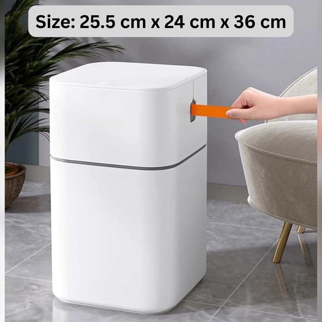 HOMERO Soft TPU Easy-Pack System Smooth Pull Groove Dustbin - 15L