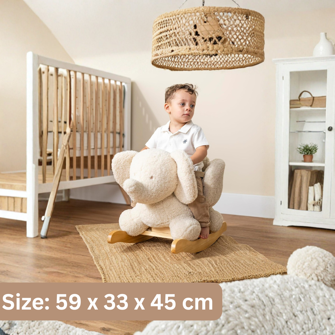 HOMERO Soft Rocking Elephant Teddy Plush Gentle Swing Toy