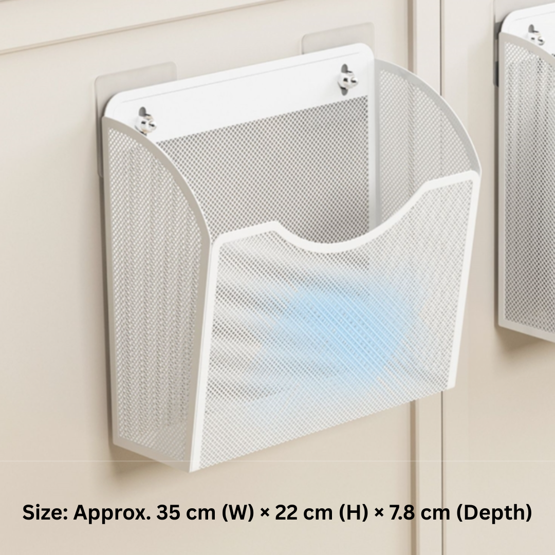 Premium Mesh Wall Mounted Multi-Use Storage Rack