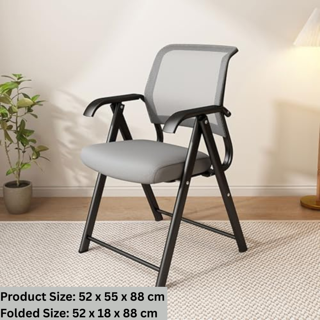 HOMERO Premium Ergonomic Folding Comfortable Metal Frame Design Mesh Chair