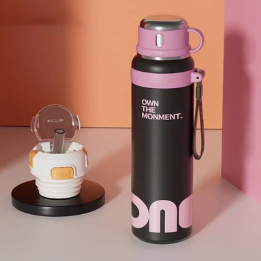 Homero Stylish Stainless Steel Leak Proof Thermal Water Bottle - 1000ml