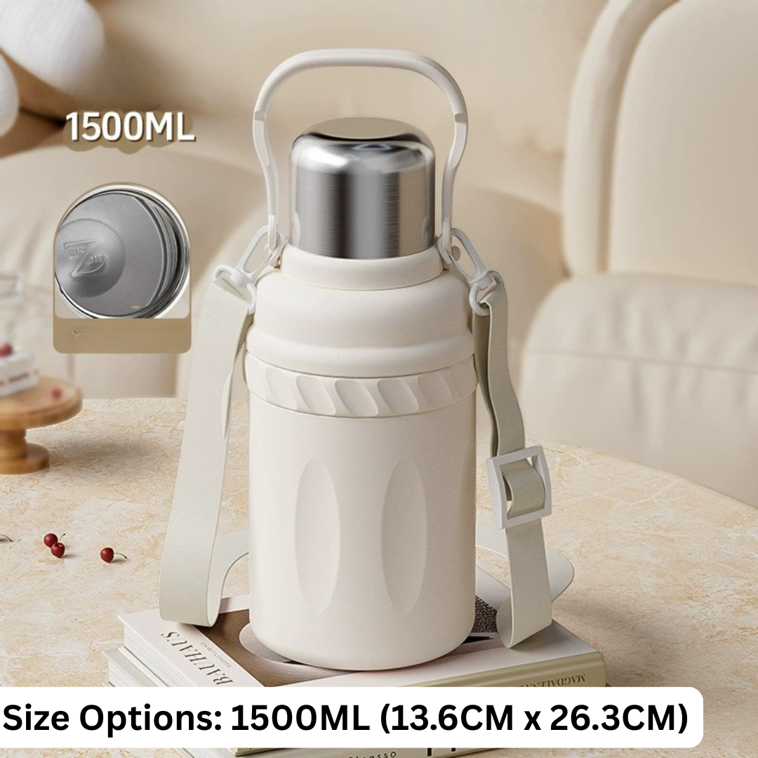 HOMERO Artistic Stainless Steel Double Layer Thermos Cup