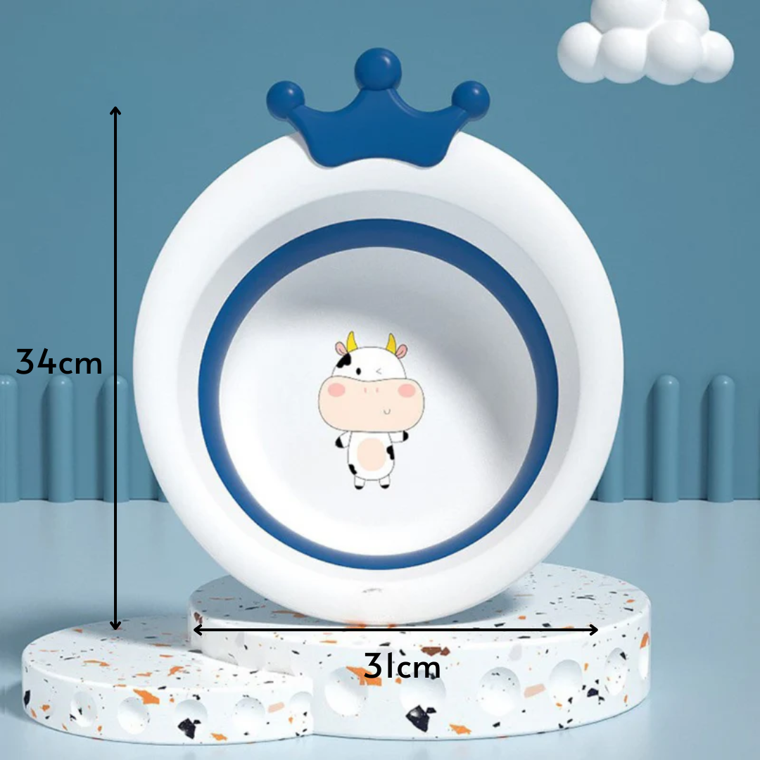 Homero Cute Cartoon Baby Wash Basin with Durable Design