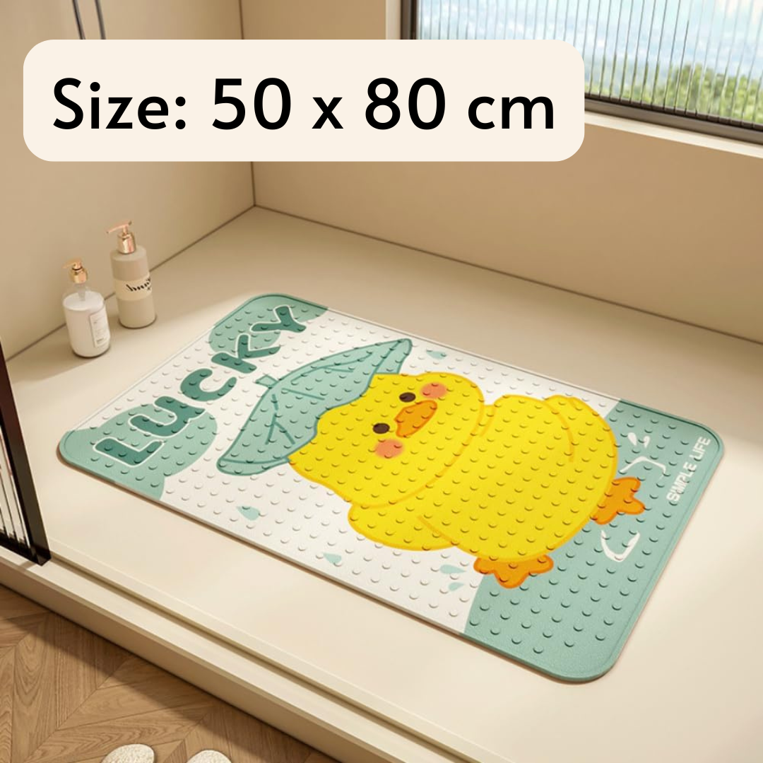 Homero Thick Non-Slip Bath Mat for Bathroom Safety Comfort (50 x 80 cm)