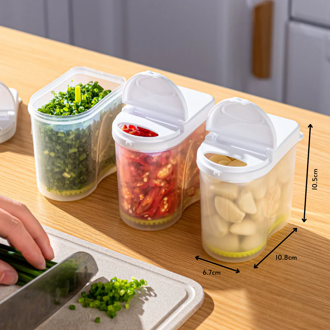 Homero Japanese Style Chopped Vegetable Storage Box with Drainage