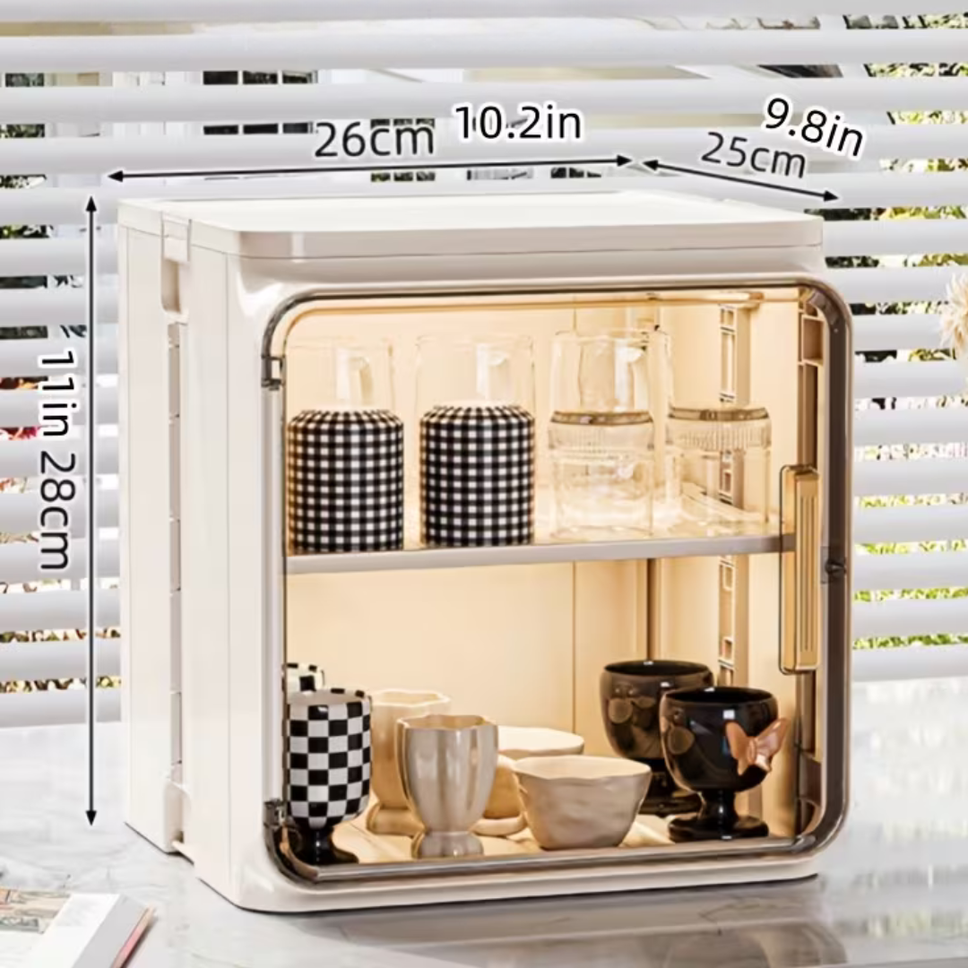 Multi-Purpose Removable Shelves Dustproof Storage Cabinet with Magnetic Door