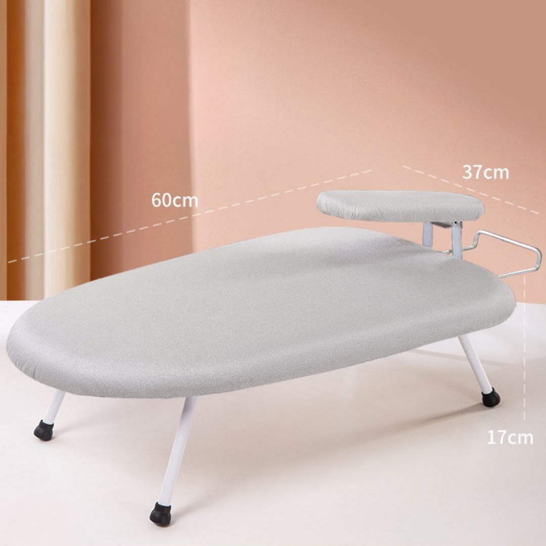 Foldable Tabletop Ironing Board with Sleeve Rest & Legs