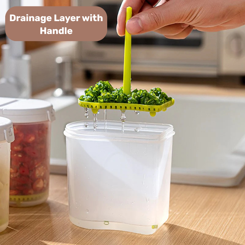 Homero Japanese Style Chopped Vegetable Storage Box with Drainage