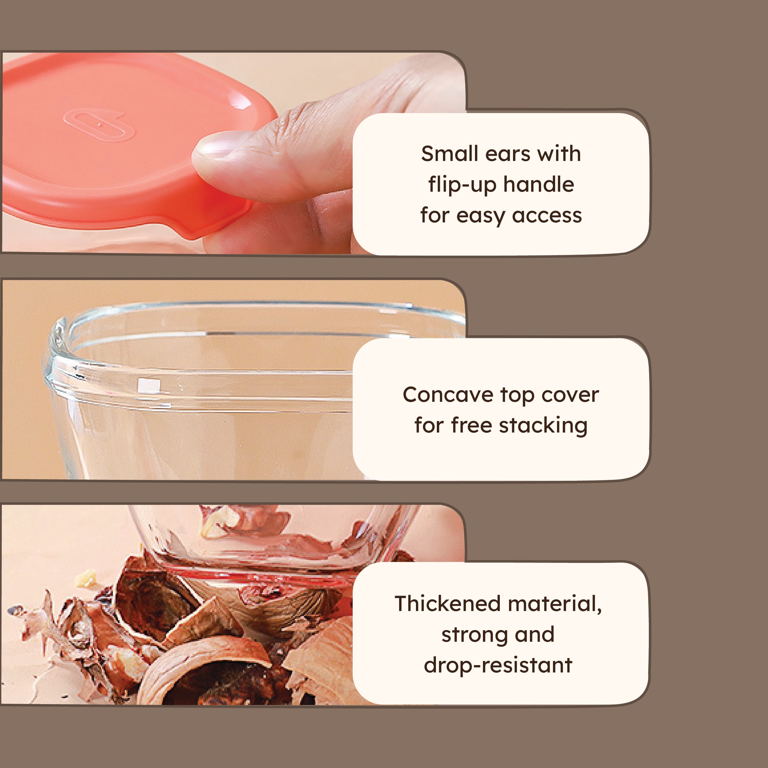 Food Grade Multipurpose Sealed Mini Glass Containers