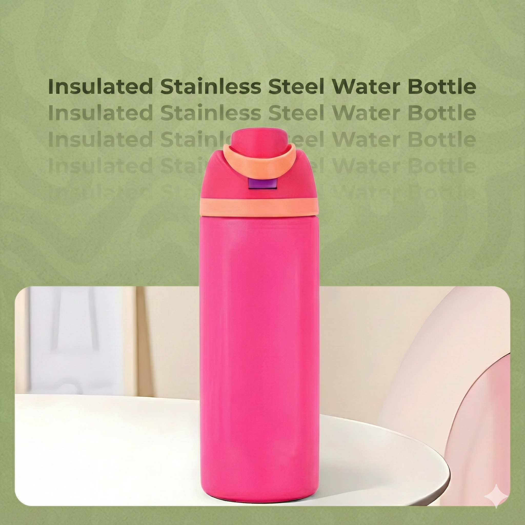 Premium Insulated Stainless Steel BPA Free Water Bottle - 960ml