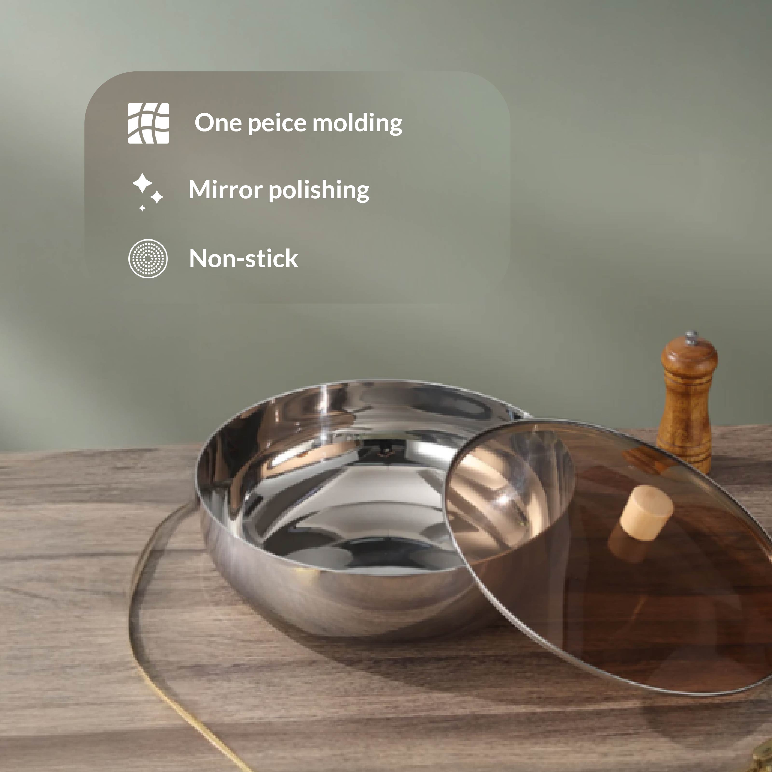 Homero Large-Capacity Stainless Steel Mixing Bowl with Lid