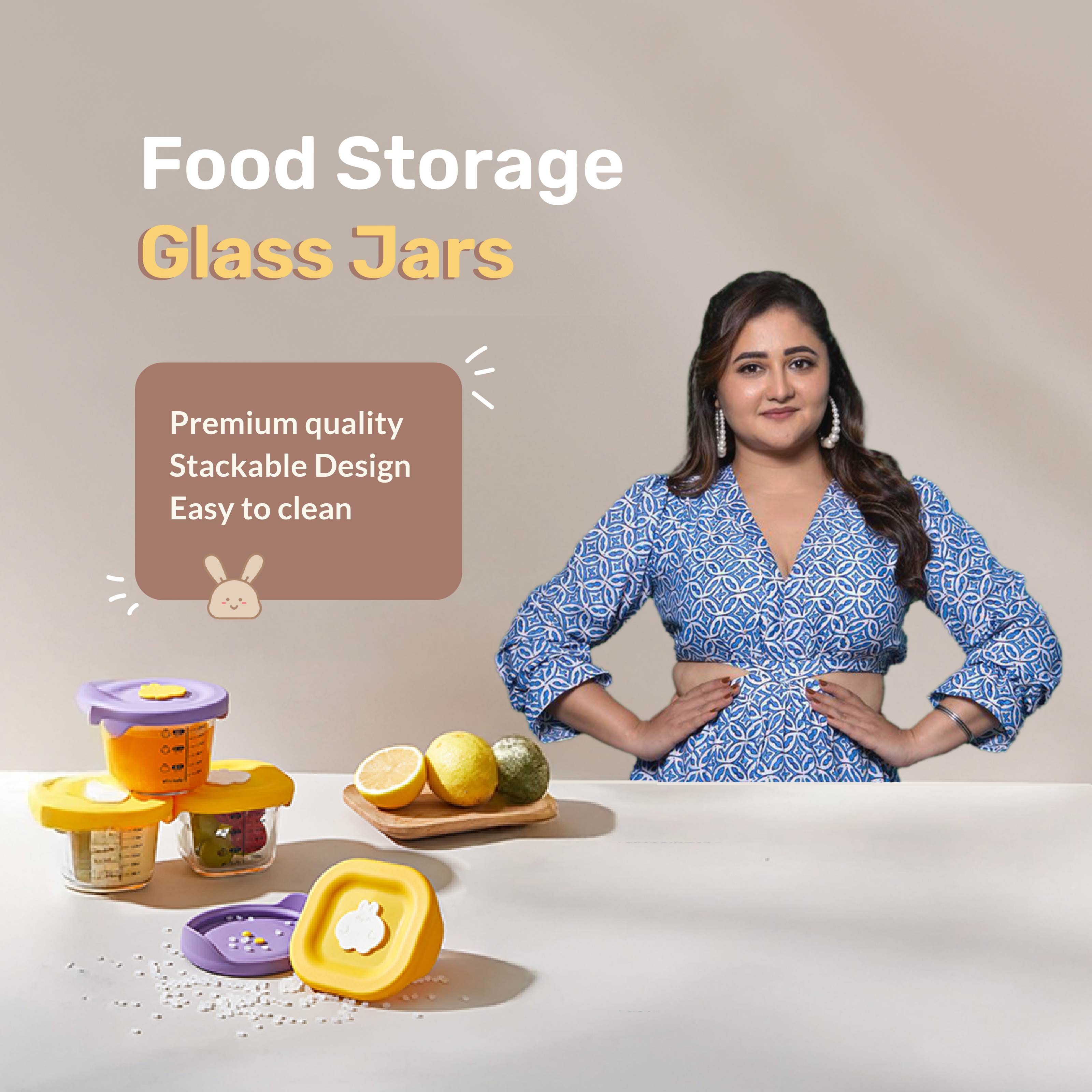 Food Grade Multipurpose Sealed Mini Glass Containers