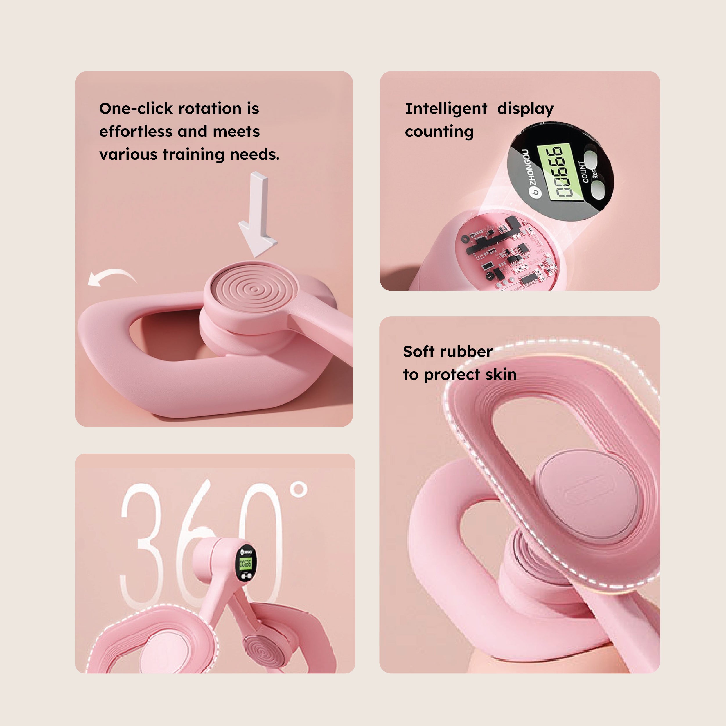 Homero Pelvic Floor Muscle Trainer Inner Thigh Toner with Digital Display