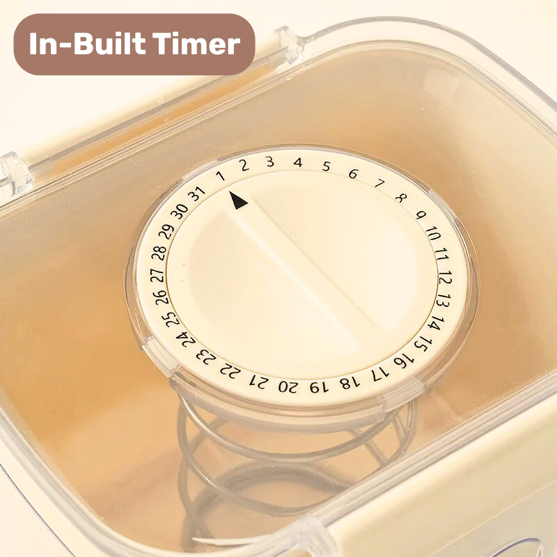 Homero Multi-Purpose Yogurt Strainer with Timer – White 18cm