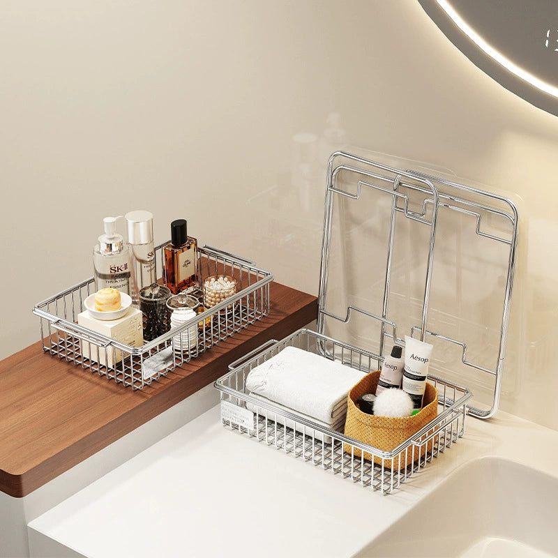 Double Layer Stainless Steel Countertop Storage Rack