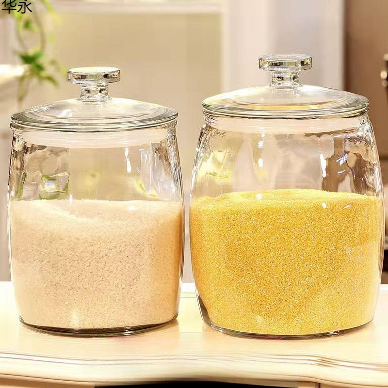 Large Capacity Multi-Purpose Glass Snack Jar (4 Litres)