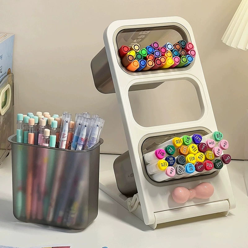 Homero Multi-Layer Oblique Storage Box with 3 and 6 Grids – 27.5cm Height