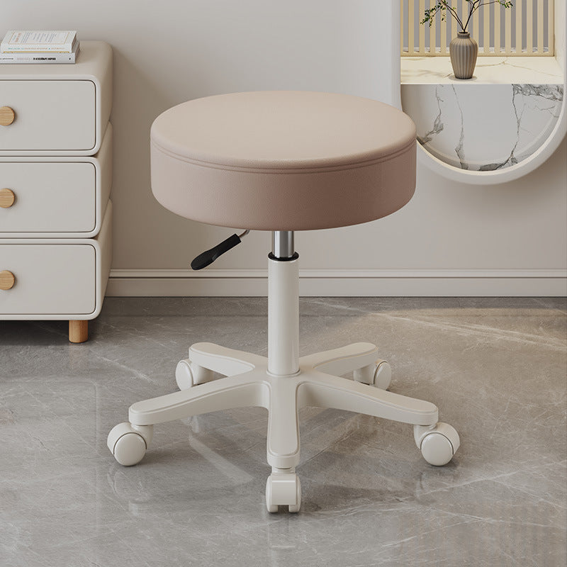 Height Adjustable Soft Cushioned Seat Rolling Stool