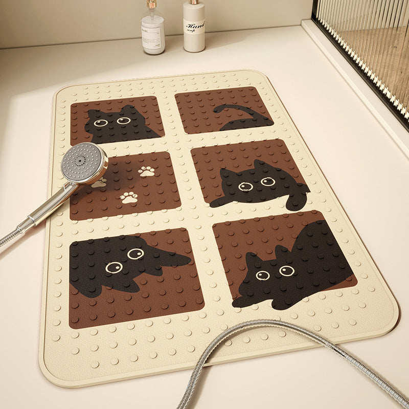 Homero Thick Non-Slip Bath Mat for Bathroom Safety Comfort (50 x 80 cm)