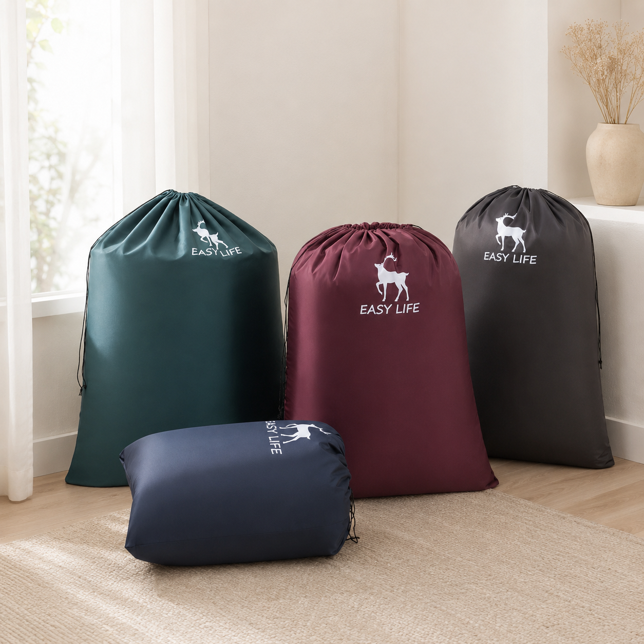 Homero Multipurpose Large Capacity Quilted Blanket Storage Bags