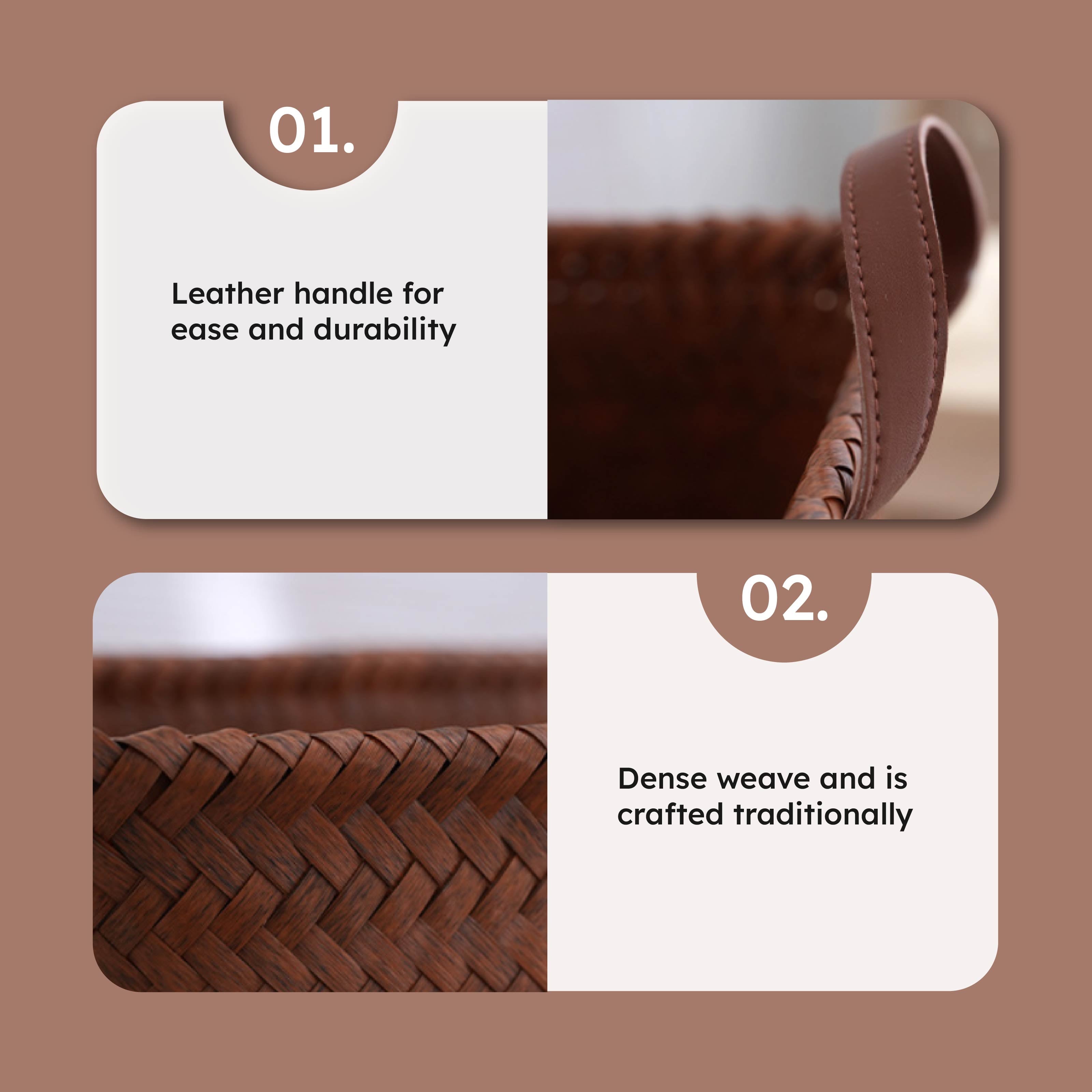 Homero Multipurpose American Style Hand-Woven Storage Basket